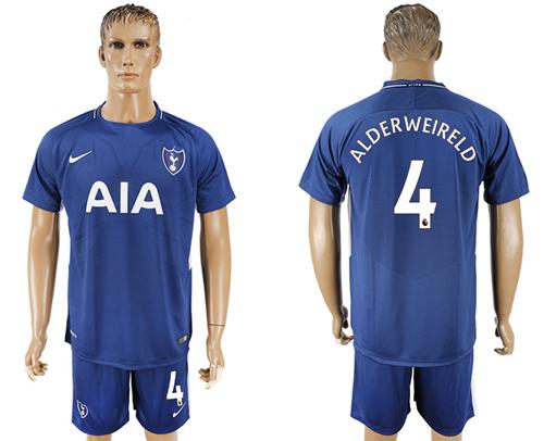 Tottenham Hotspur #4 Alderweireld Away Soccer Club Jersey